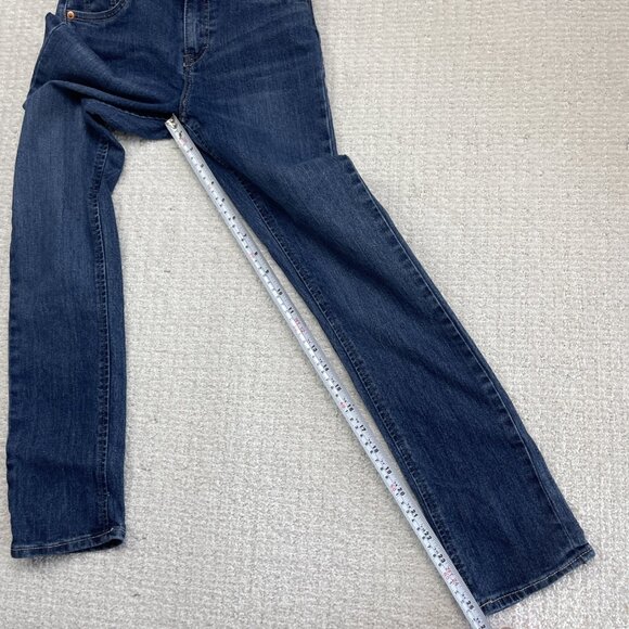 Levis Girlfriend Jeans Adjustable Girl Kids Size 10 Regular Dark Blue - Picture 9 of 9